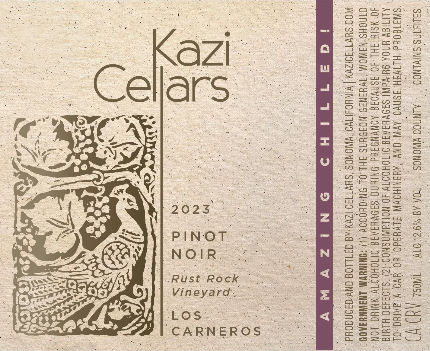 2023 Kazi Cellars Los Carneros Pinot Noir