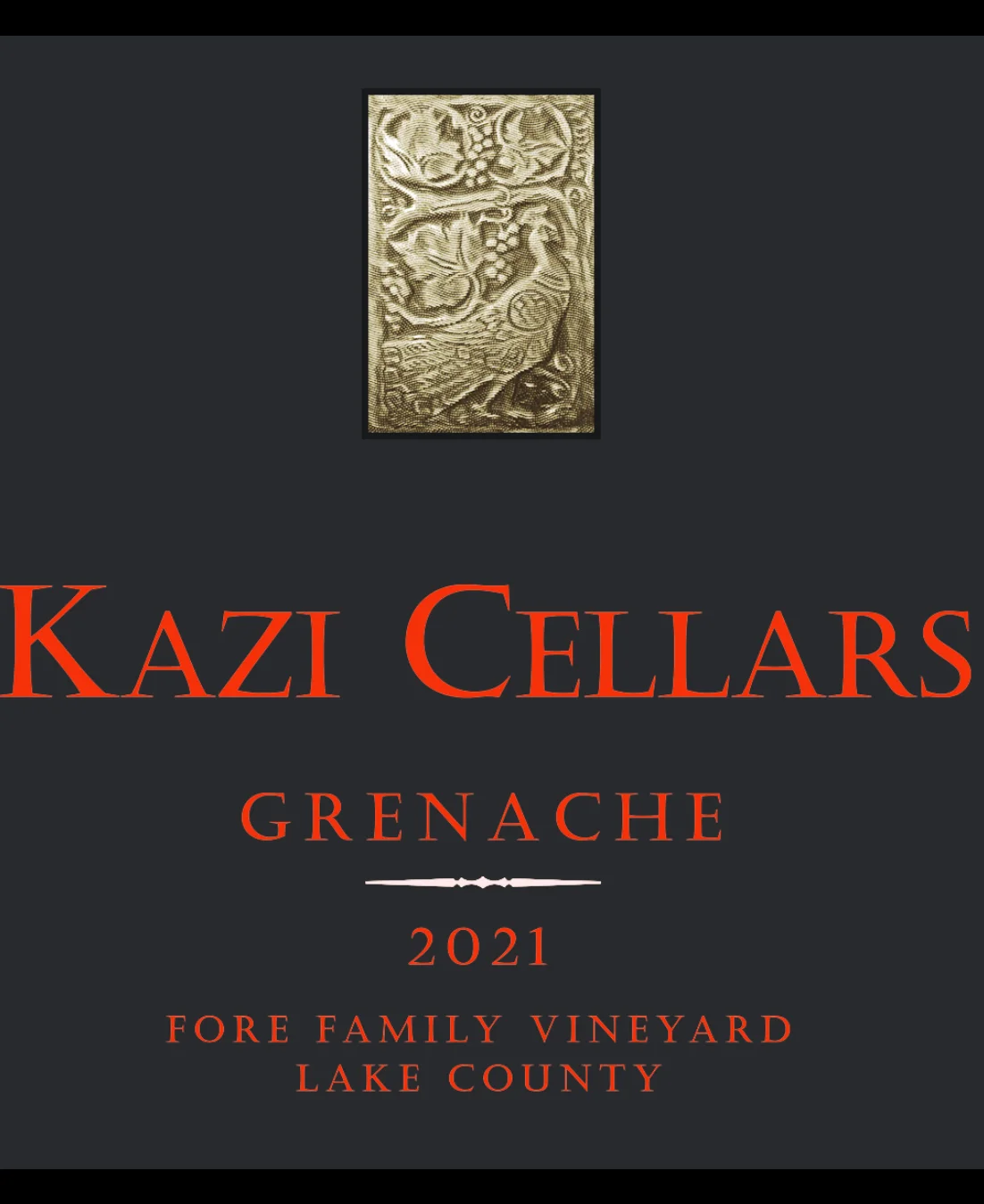 2021 Kazi Cellars Lake County Grenache
